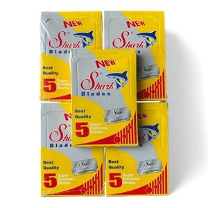500 Shark Super Stainless Shaving Razor Blades NIB